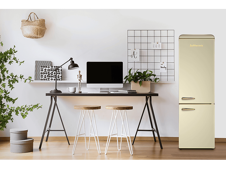 SOLTHERMIC Frigorífico combi Altura 192 cm (mod. Fcr192cg) en color BEIGE — foto 4