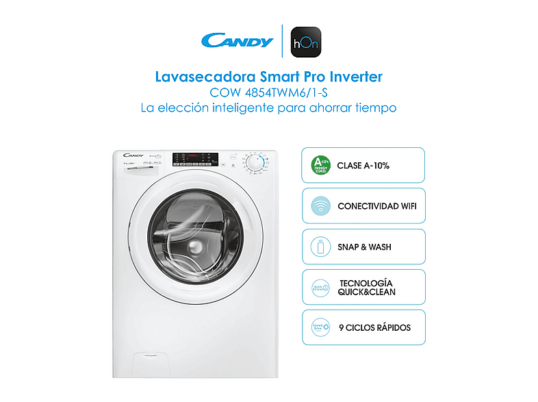 Lavadora secadora CANDY — 8 kg/5 kg y 1400 rpm — foto 16