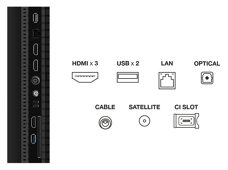 TV QLED 50" TCL en color Negro (mod. 50P7K) — foto 4