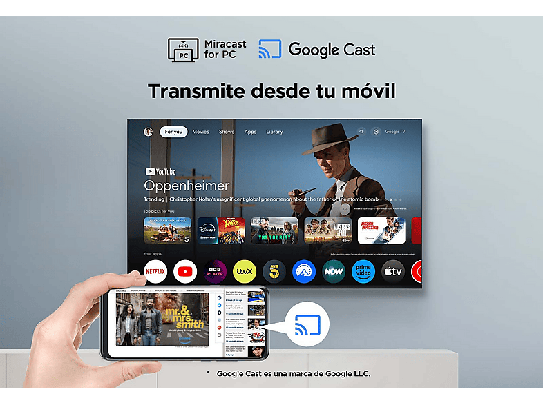 TV QLED 50" TCL en color Negro (mod. 50P7K) — foto 10