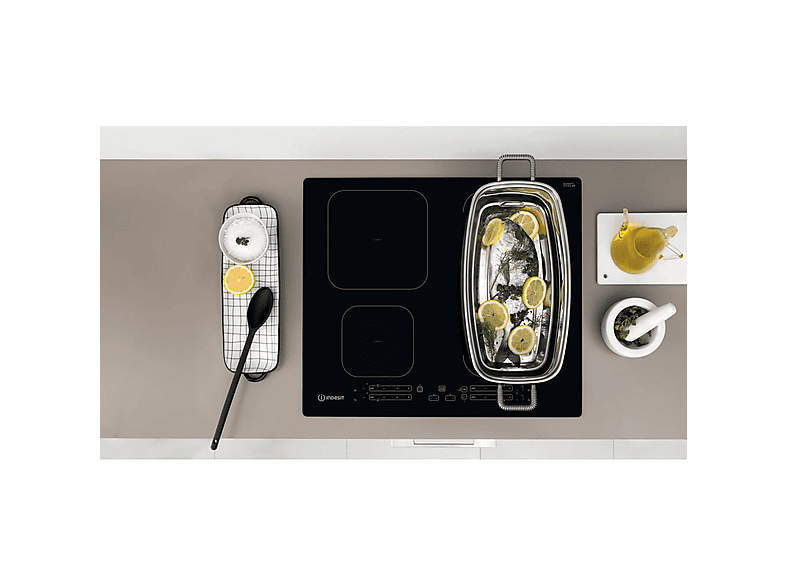 Placa de inducción INDESIT con 4 zonas en color Negro — foto 6