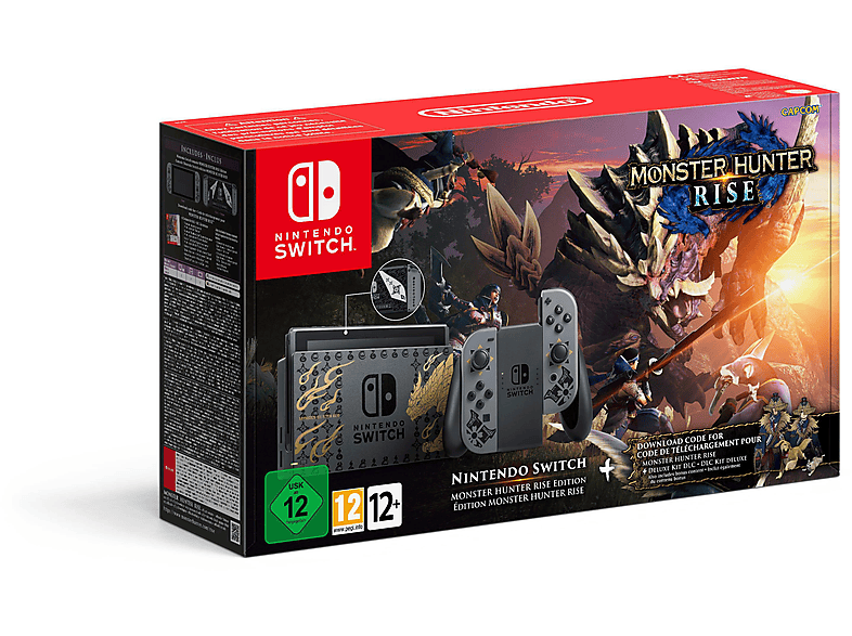 Consola Nintendo Switch NINTENDO — 32 GB y Nintendo Switch (mod. SWITCH EDICION MONSTER HUNTER)