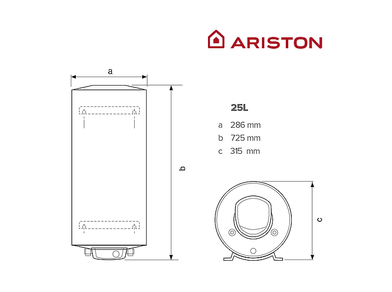ARISTON Termo Eléctrico 25 l en color Blanco — foto 6
