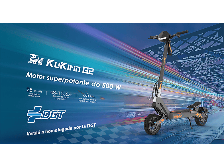 KUKIRIN Patinete eléctrico en color negro — negro (Ref. 178437850) y 25 km/h — foto 4
