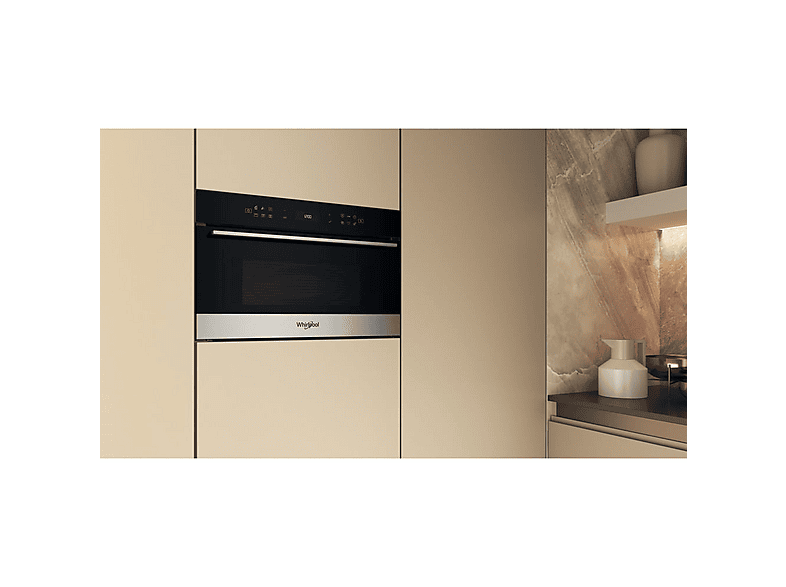 Microondas integrable WHIRLPOOL con 7 potencia en color Negro, Acero inoxidable — foto 5