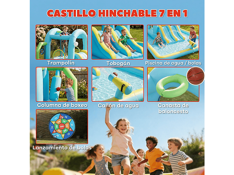 Castillo Hinchable Acuático AIYAPLAY — a partir de 3 año(s) y Azul (mod. 346-021V90BU) — foto 6