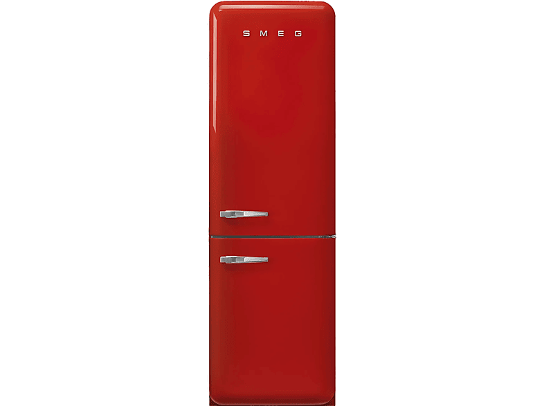 Frigorífico combi SMEG con No Frost en color Rojo