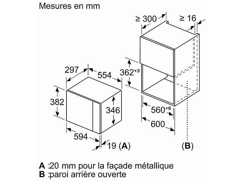 Microondas integrable BOSCH en color Blanco de 800 W — foto 9