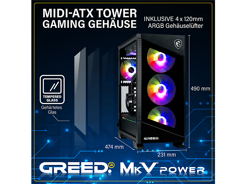 PC Gaming GREED con AMD Ryzen 5 9600X — foto 2