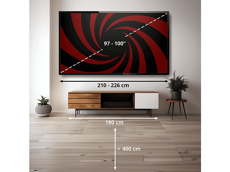 TV Mini-LED 100" HAIER con 4K en color Negro — foto 2