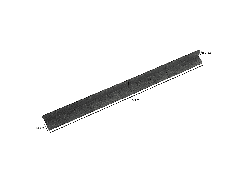 MONSTERSHOP Borde de jardín flexible en color Gris (mod. Flexible) — foto 5