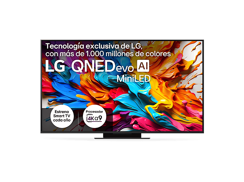 LG TV QNED MiniLED 65" en color Negro — foto 1
