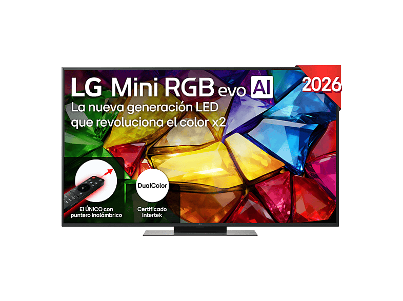 LG TV RGB Mini LED 55" UHD 4K en color Negro — foto 1