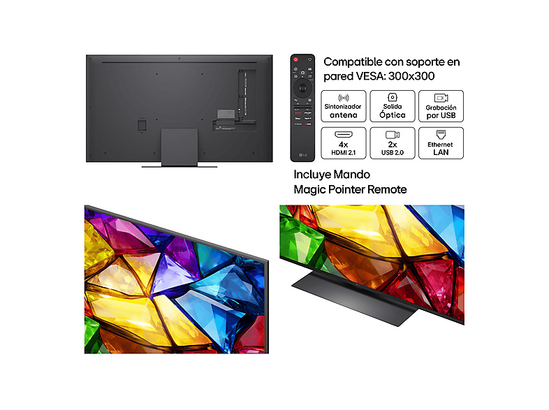 LG TV RGB Mini LED 55" UHD 4K en color Negro — foto 5