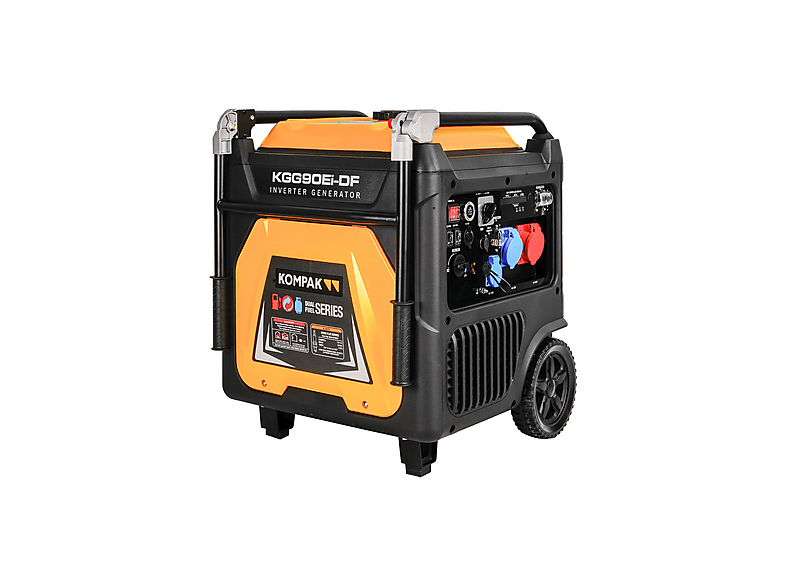 Generador a gasolina KOMPAK en color Amarillo (mod. KGG90EI-DF)