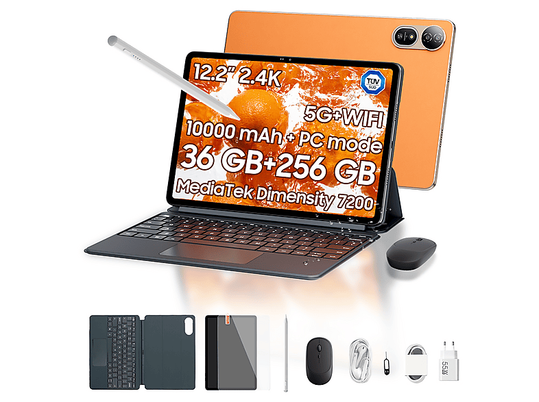 Tablet BLACKVIEW — 256 GB y 12,2 " Full-HD+ (mod. MEGA 12)