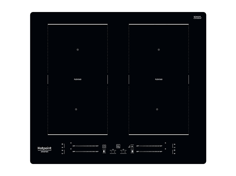 Placa de inducción HOTPOINT en color Negro (mod. HS 5160C NE)