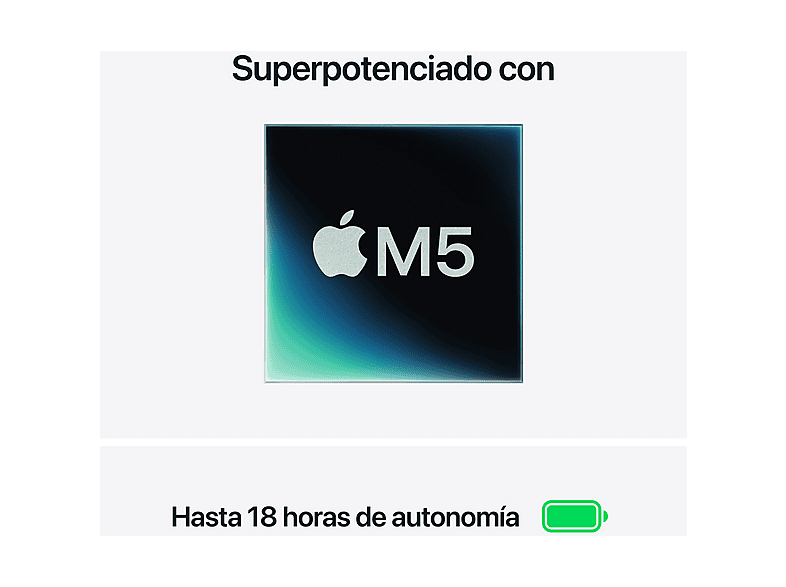APPLE Portátil Chip M5 Apple (mod. MacBook Air (2026) 13.6") en color Plata — foto 4