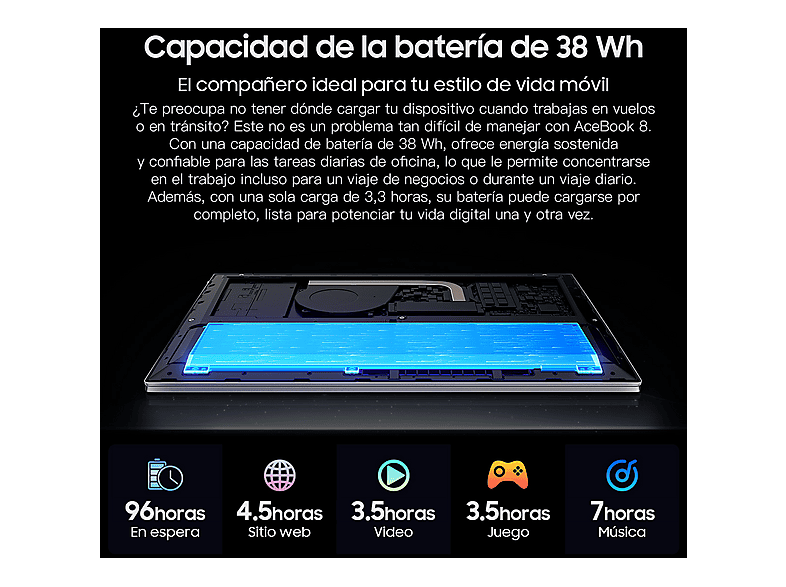 Portátil BLACKVIEW en color Grey (mod. AceBook 8 Pro) — foto 9