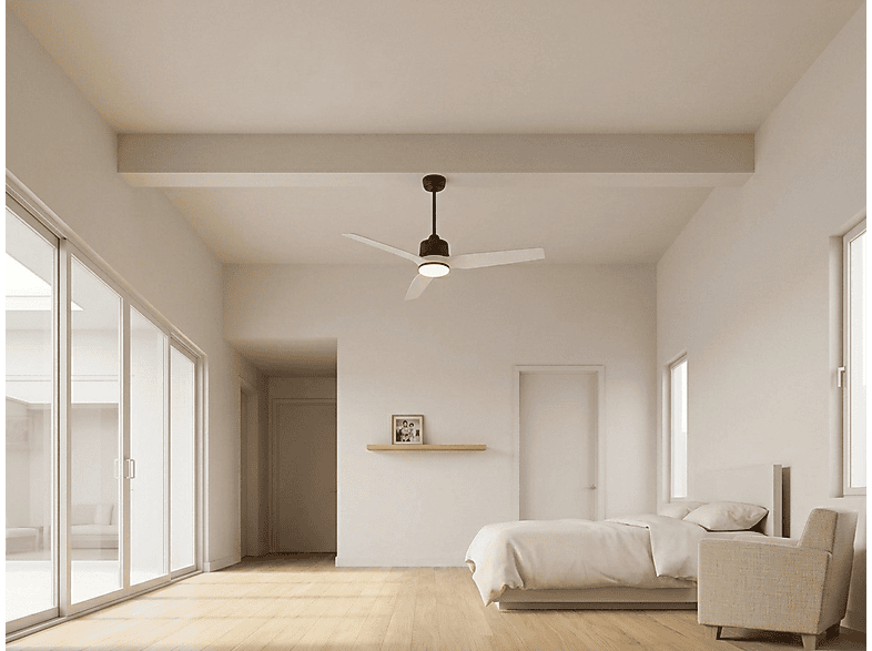PURLINE Ventilador de techo en color Negro — 18 W y 6 velocidades — foto 7