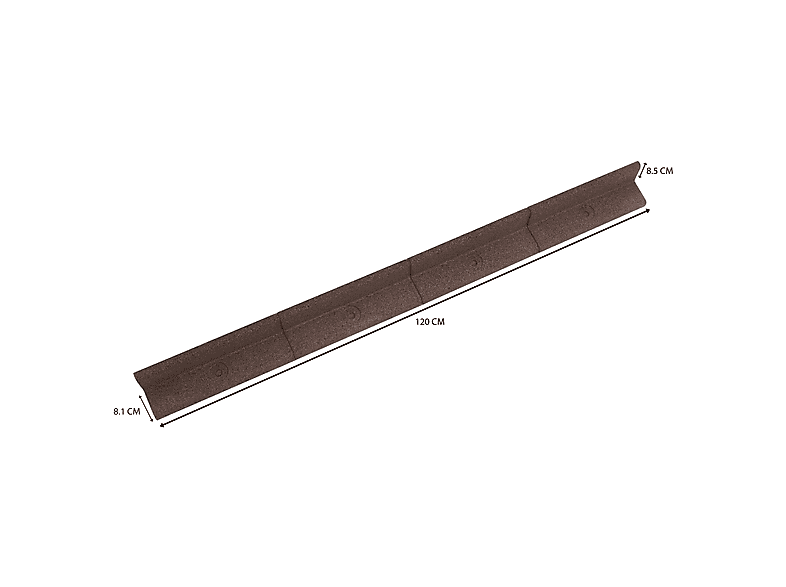 MONSTERSHOP Borde de jardín flexible en color Marrón (mod. Flexible) — foto 5