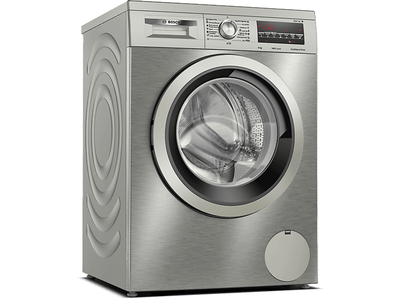 Lavadora carga frontal BOSCH en color Acero inoxidable, 8 kg — foto 5