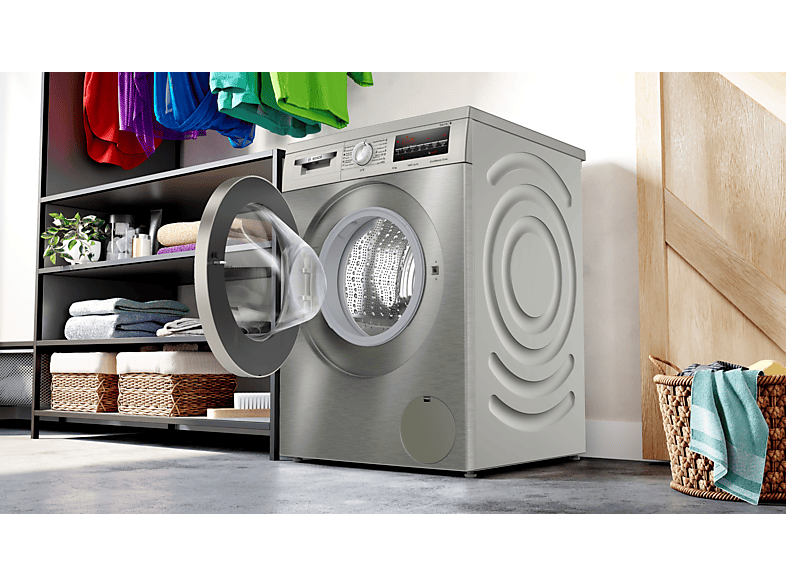 Lavadora carga frontal BOSCH en color Acero inoxidable, 8 kg — foto 6