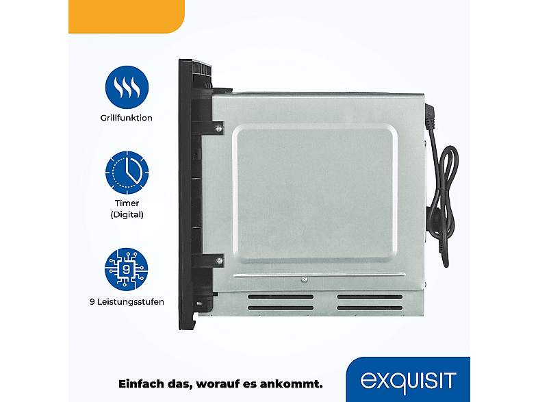 Microondas integrable EXQUISIT — 1450 W y 10 potencia — foto 3