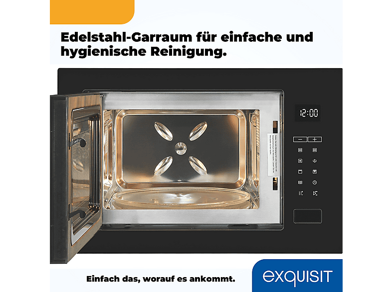 Microondas integrable EXQUISIT — 1450 W y 10 potencia — foto 8
