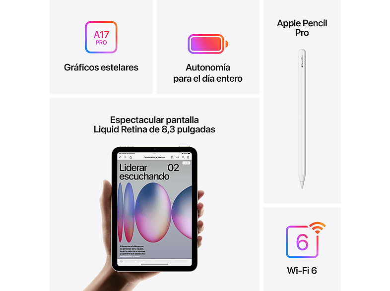 APPLE Tablet en color Gris espacial — 256 GB y WiFi — foto 6