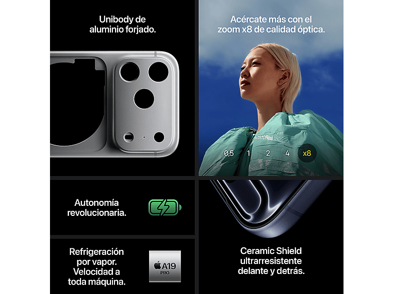 APPLE Smartphone 256 GB (mod. iPhone 17 Pro Max) en color Azul oscuro — foto 6