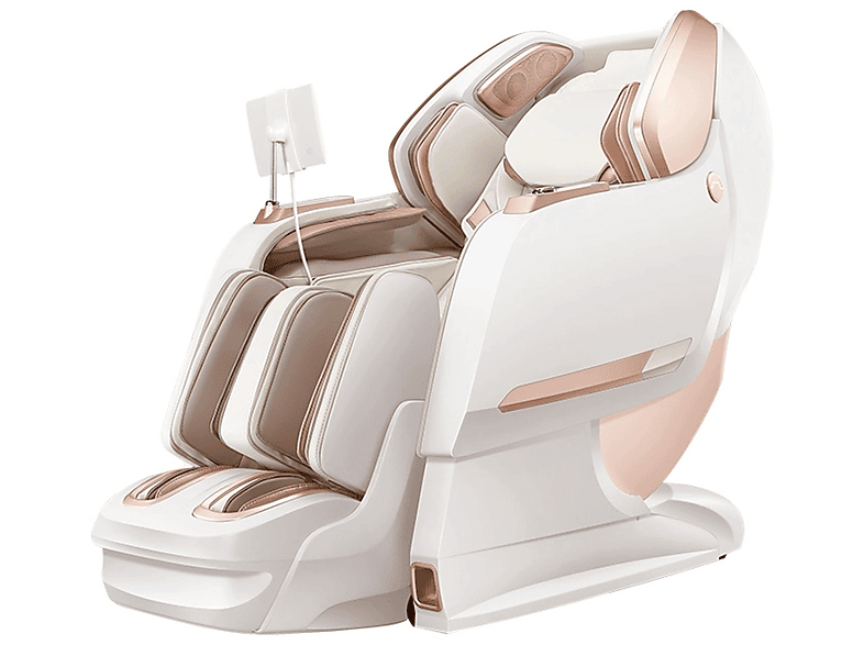 Sillón de masaje KOMODER con Masaje de cuerpo completo en color Marfil - Rosa dorado