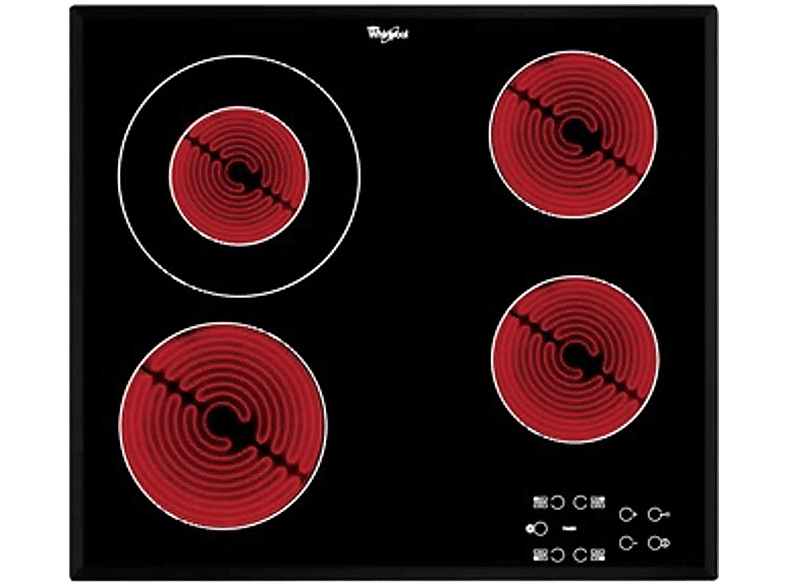 Placa de vitrocerámica WHIRLPOOL en color Negro (mod. AKT 8130 BA) — foto 1