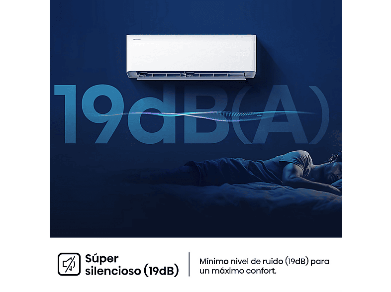 HISENSE Aire acondicionado Split 1 x 1 en color Blanco — 3000 fg/h y Wi-Fi — foto 5