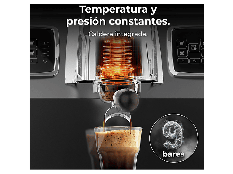 Cafetera express CECOTEC con 9 bar en color negro — foto 4