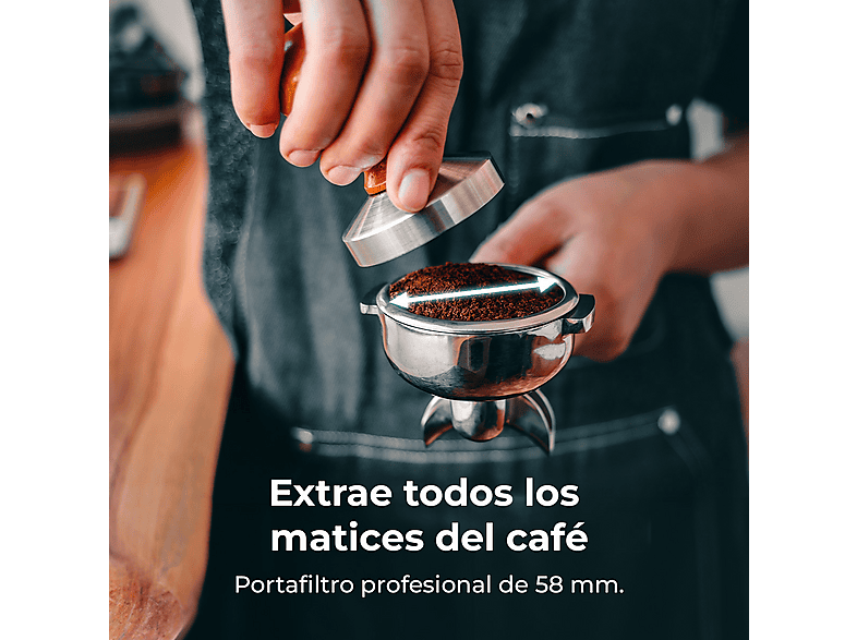Cafetera express CECOTEC con 9 bar en color negro — foto 5