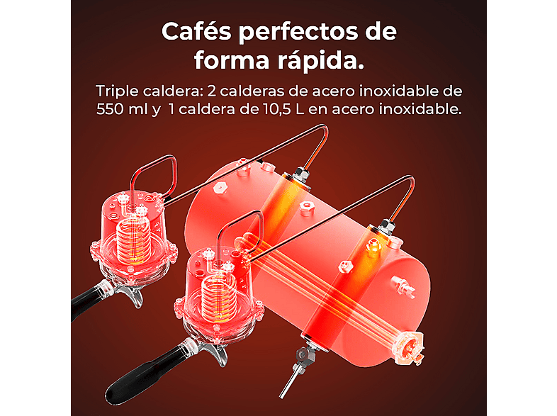 Cafetera express CECOTEC con 9 bar en color negro — foto 6