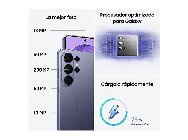 Móvil SAMSUNG en color Negro, 256 GB — foto 4