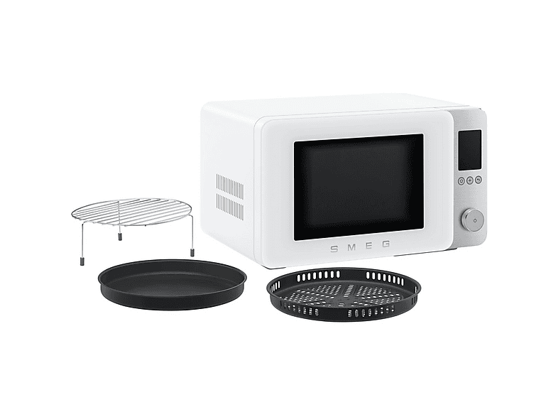 SMEG Microondas 9 en 1 en color Blanco mate — 2100 W y 27 l — foto 6