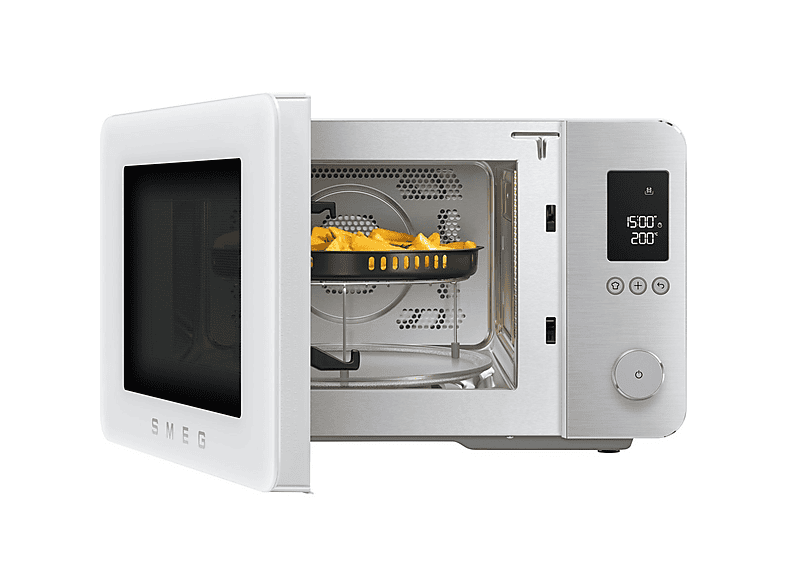 SMEG Microondas 9 en 1 en color Blanco mate — 2100 W y 27 l — foto 8