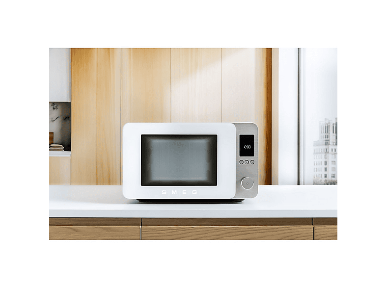 SMEG Microondas 9 en 1 en color Blanco mate — 2100 W y 27 l — foto 9