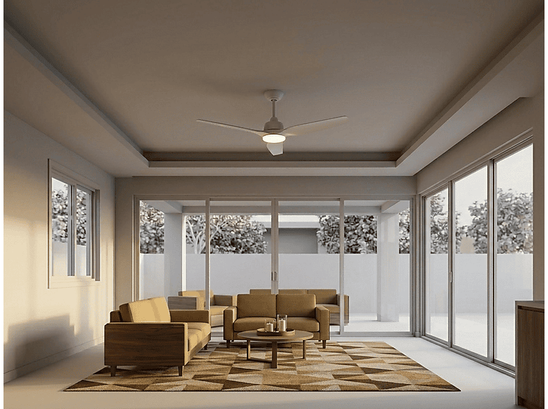 PURLINE Ventilador de techo en color Blanco (mod. ThassosD127C0466675) — foto 7