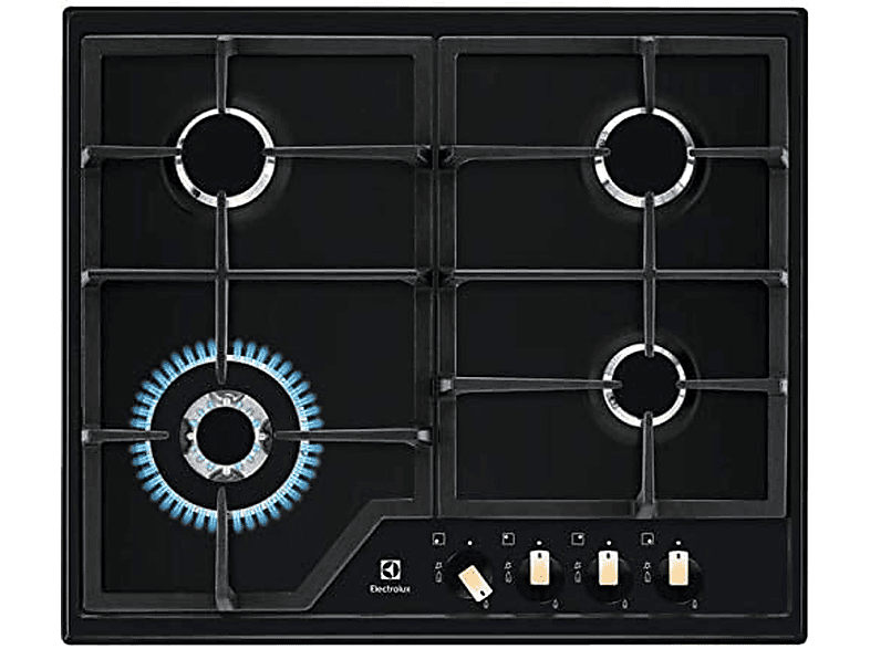 Placa de gas ELECTROLUX en color Inox, 4 zonas
