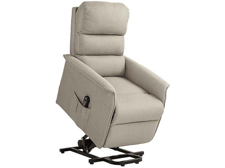 HOMCOM Sillón levanta personas Peso máximo 120 kg (mod. 713-042V90BG) en color Crema