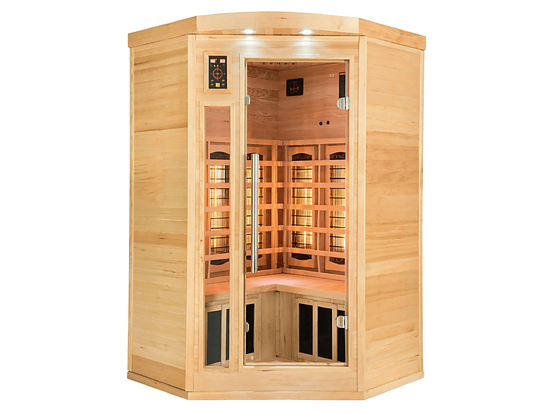 MPC Sauna de infrarrojos 120 cm (mod. POOLSTAR-SN-APOLLON-Q2C) en color Marrón