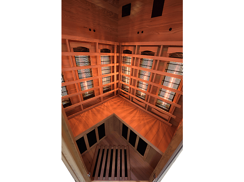 MPC Sauna de infrarrojos 120 cm (mod. POOLSTAR-SN-APOLLON-Q2C) en color Marrón — foto 4