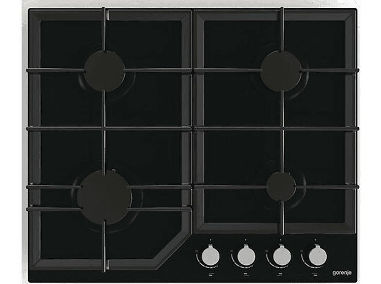 Placa de gas GORENJE en color Negro de 4 zonas