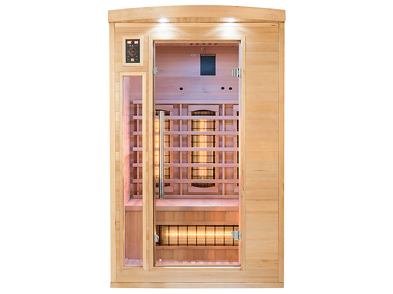 Sauna de infrarrojos MPC en color Marrón (mod. POOLSTAR-SN-APOLLON-Q2) — foto 3