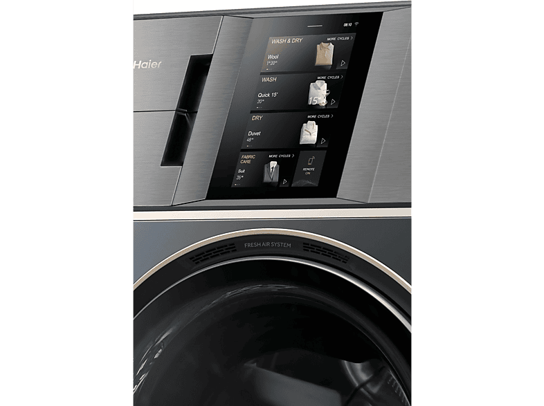 HAIER Lavadora secadora en color Azul — 18 kg + 11 kg y 14 programas — foto 5