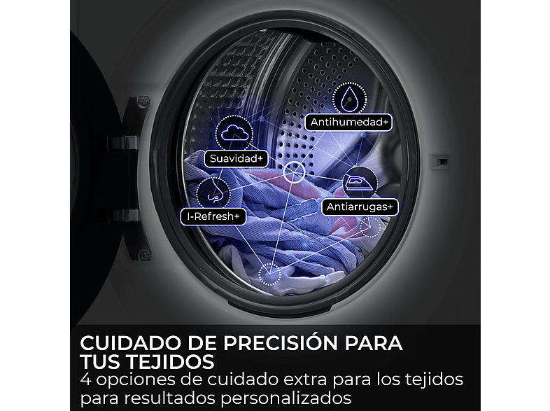 HAIER Lavadora secadora en color Azul — 18 kg + 11 kg y 14 programas — foto 13